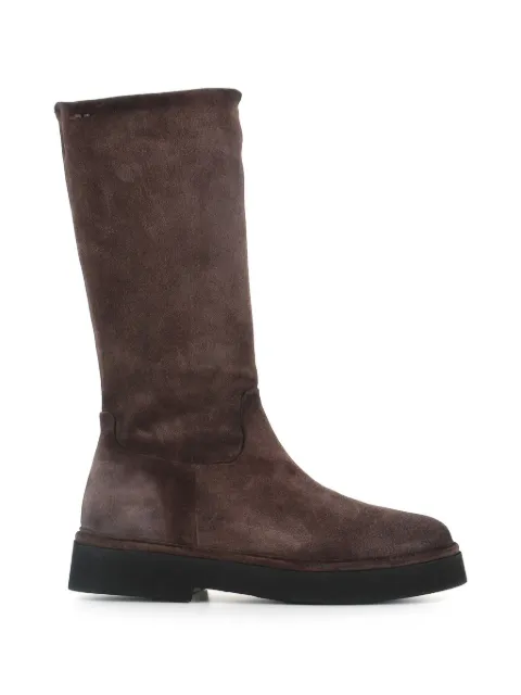Alexander Hotto suede side-zip boots Brown 70641MOKA