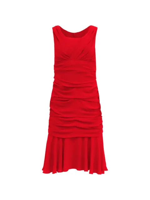 Dolce & Gabbana Pre-Owned draped midi silk dress Red RFCPUUSCL771760W
