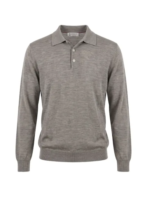 Brunello Cucinelli fine-knit wool sweater Grey M2400295COW55