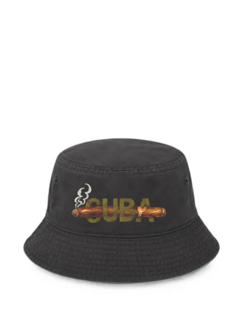 Melt Cuba-print bucket hat Black MSBUC5426