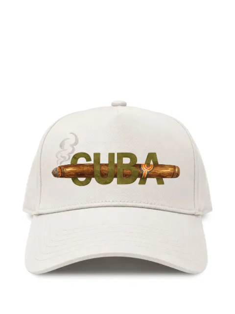 Melt graphic-print baseball cap Neutrals MSCAP5423