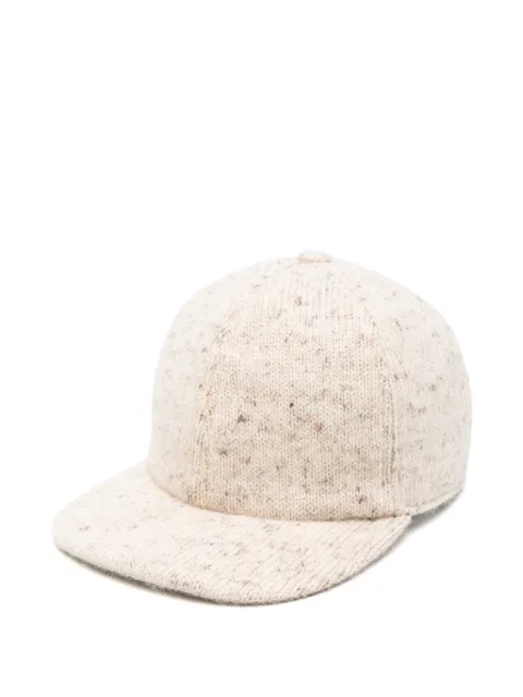 Fabiana Filippi flecked-knit baseball cap Neutrals SAD216A873M258