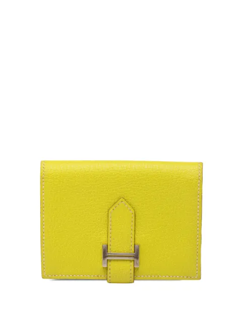 Hermès Pre-Owned 2011 Epsom Bearn Case card holder Yellow 8JB3R709ODE1RAKM