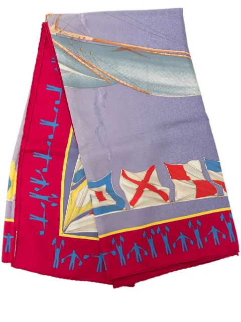 Hermès Pre-Owned 1980-2010 En Course Silk Scarf 90 scarves Multicolour 5Q1AHPB4ZV4T2J4G