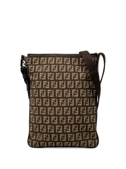 Fendi Pre-Owned 2000-2010 Zucchino Canvas crossbody bag Brown VO76HLB7KFOGW0D8