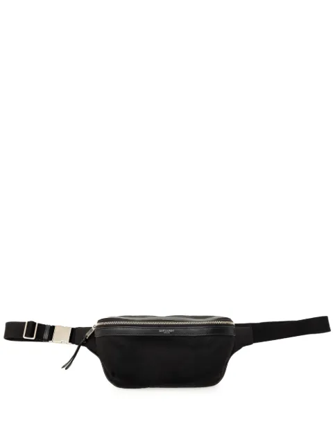 Saint Laurent Pre-Owned 2021 Canvas City belt bag Black I3Z7EC86P38OKGSW