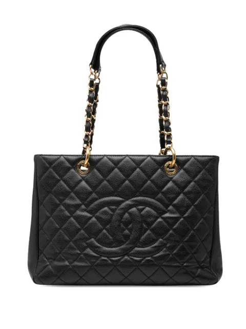 CHANEL Pre-Owned 2012 Caviar Grand Shopping tote bag Black 2O0DT89MYL51Y84A