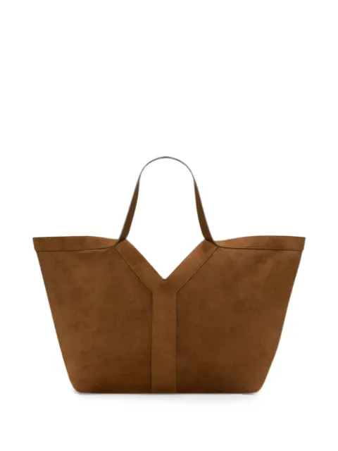 Saint Laurent Y tote in suede Brown 817602C0X0W