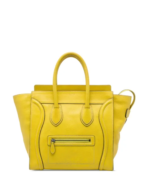 Celine Pre-Owned 2011 Mini Grained Calfskin Luggage tote bag Yellow WIYDM97UQYCNNF0O