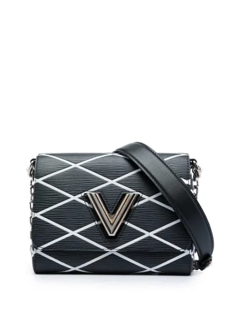 Louis Vuitton Pre-Owned 2015 Epi Malletage Twist crossbody bag Black VKU81GH07306EDDI