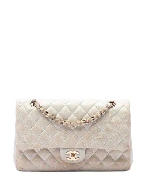 CHANEL Pre-Owned 2011 Medium Classic Iridescent Lambskin Double Flap shoulder bag Gold U136BXMQY12L35A4