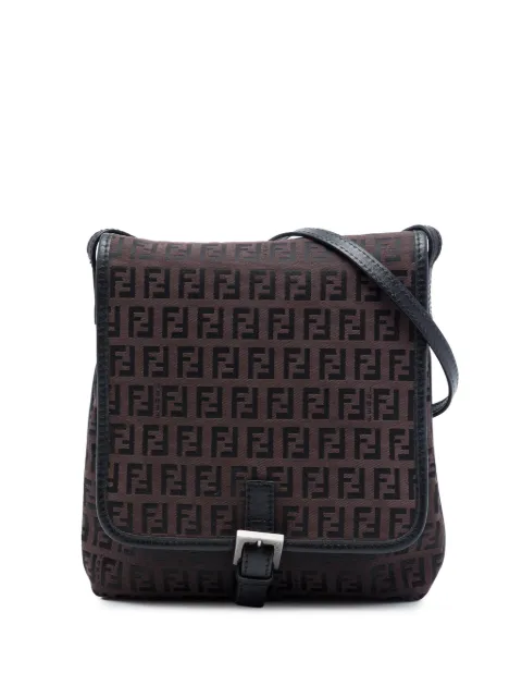 Fendi Pre-Owned 2000-2010 Zucchino Canvas crossbody bag Brown HKWJL7V2149RPG6F