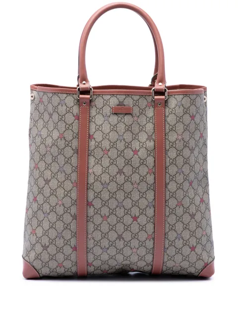 Gucci Pre-Owned 2016-2026 GG Supreme Star Joy Vertical tote bag Neutrals SL3HT0SXG9WUDLKX