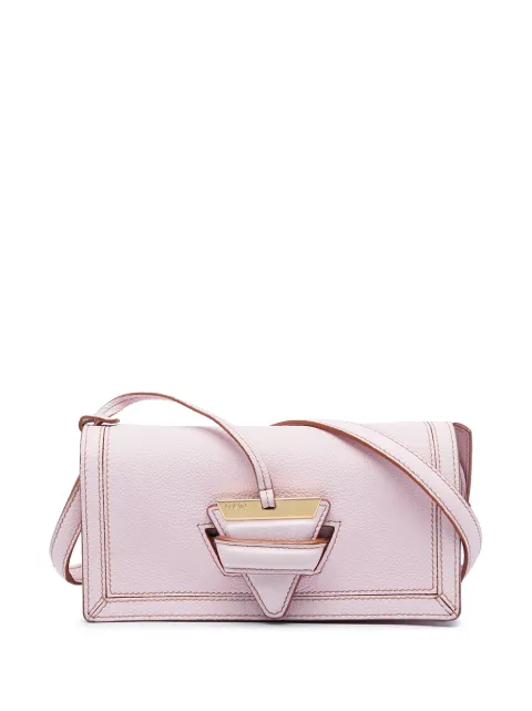 Loewe Pre-Owned 2020 Grained Calfskin Barcelona Wallet On Strap crossbody bag Pink FNHSJ5XB54AULXBI