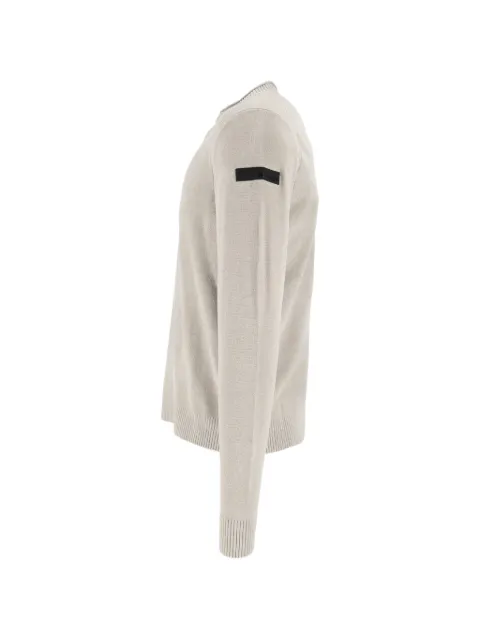 RRD velvet-effect ribbed-trim sweater Neutrals W26132