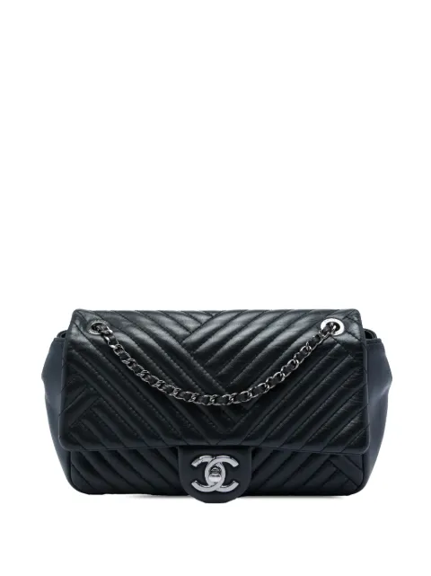 CHANEL Pre-Owned 2015-2016 Small Lambskin CC Crossing Flap shoulder bag Black ELERU82QXVZAQ8Y2
