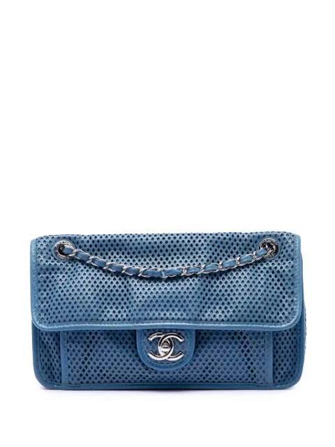 CHANEL Pre-Owned 2012-2013 Medium Perforated Calfskin Up In The Air Flap shoulder bag Blue Q6WR5N82OGJ1R7SO