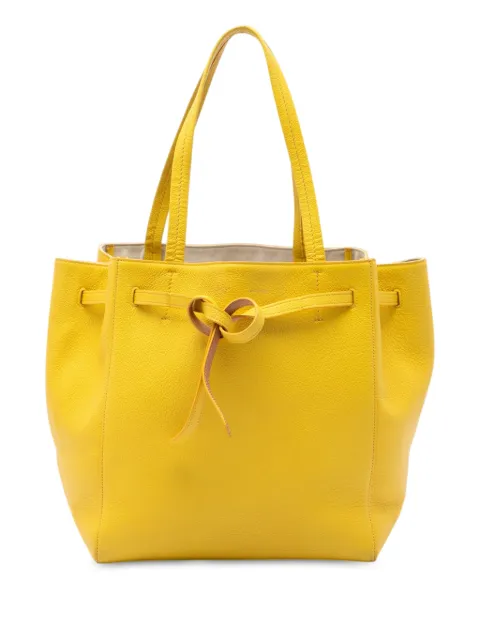 Celine Pre-Owned 2014 Small Grained Calfskin Phantom Cabas tote bag Yellow BX41HKCY33SCWYWU