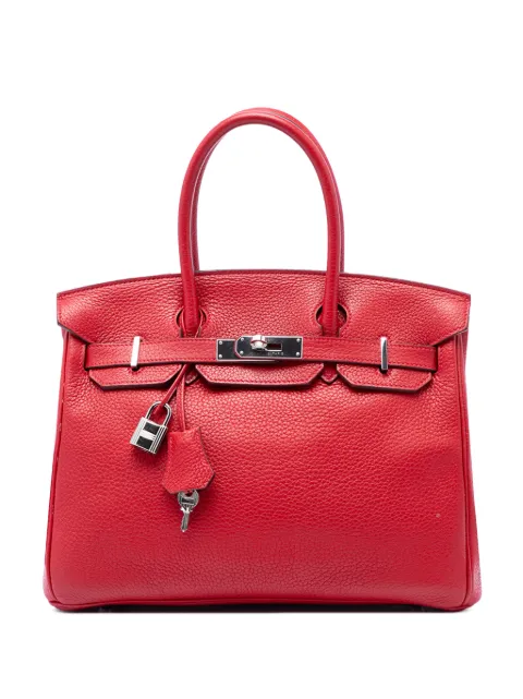 Hermès Pre-Owned 1997-2014 Togo Birkin Retourne 30 handbag Red B3W99QNPQYBJXZTH