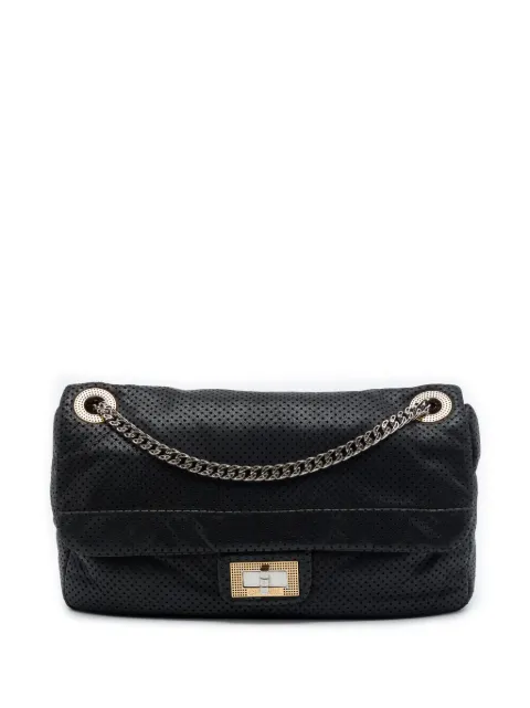 CHANEL Pre-Owned 2006-2008 Medium Perforated Calfskin Reissue 2.55 Drill Flap shoulder bag Black B257TNY5GZQU3DXH