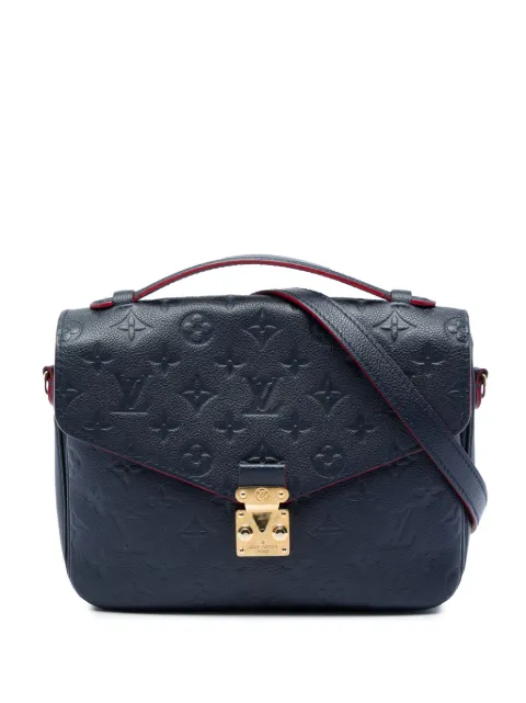 Louis Vuitton Pre-Owned 2018 Monogram Empreinte Pochette Metis satchel Blue NCME7KQJT351M3CD
