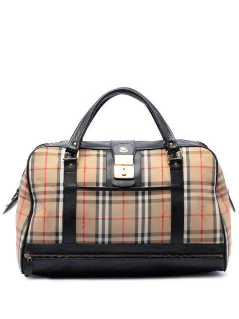 Burberry Pre-Owned 20th Century Haymarket Check Canvas travel bag Neutrals N6PTKO1PGCM5BDZG