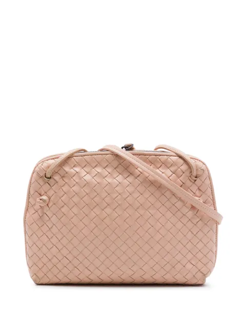 Bottega Veneta Pre-Owned 2012-2026 Nappa Intrecciato Nodini crossbody bag Pink 9S8E74SKHVCRWK03