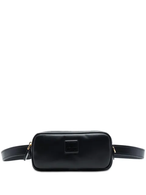 Miu Miu Pre-Owned 2010-2026 Calfskin Softy Beau belt bag Black M4Z9EZPX3SDTME94