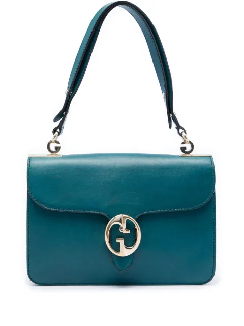 Gucci Pre-Owned 2021-2026 Medium Calfskin 1973 Flap shoulder bag Blue ZYCEYTTRF4M5XM58