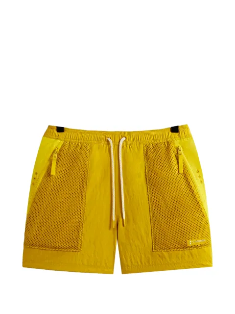 KITH x Columbia Wind mesh-panelled drawstring track shorts Yellow KTHXCW1G