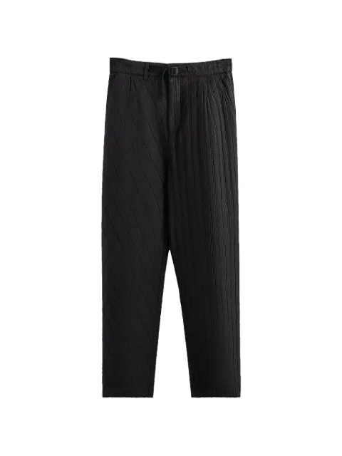 KITH Garrison quilted tailored trousers Black KHM060503
