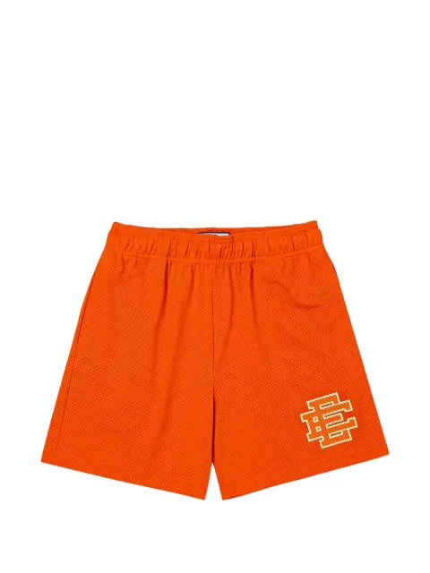 ERIC EMANUEL Basic logo-print shorts Orange EE938