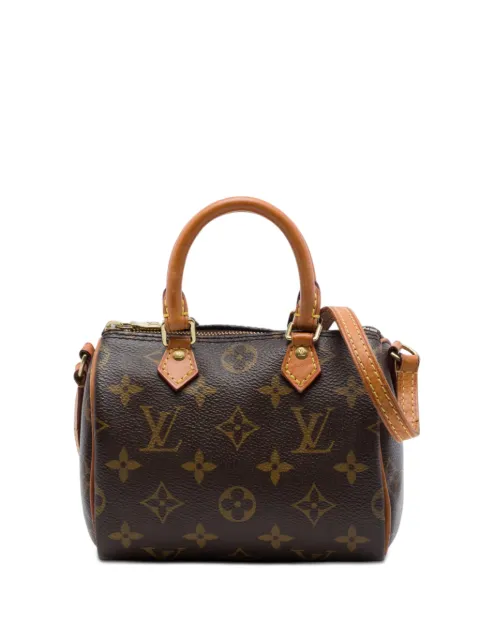 Louis Vuitton Pre-Owned 2019 Monogram Nano Speedy Bandouliere satchel Brown YUHVSKI5DKQ597SU