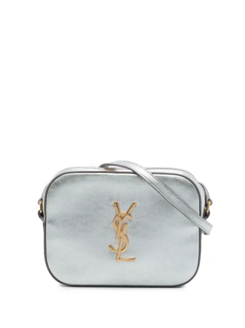 Saint Laurent Pre-Owned 2015 Small Metallic Calfskin Classic Monogram Camera Bag crossbody bag Silver YFEVVXMLCMVBP3ST