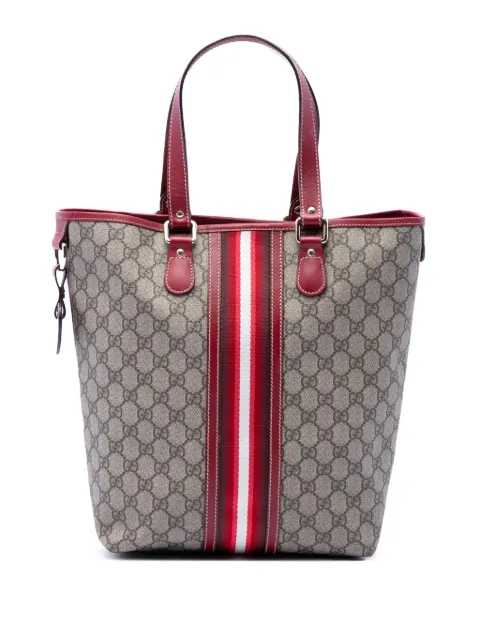 Gucci Pre-Owned 2016-2026 GG Supreme Web tote bag Neutrals KAU4I70DI4SVA8L2