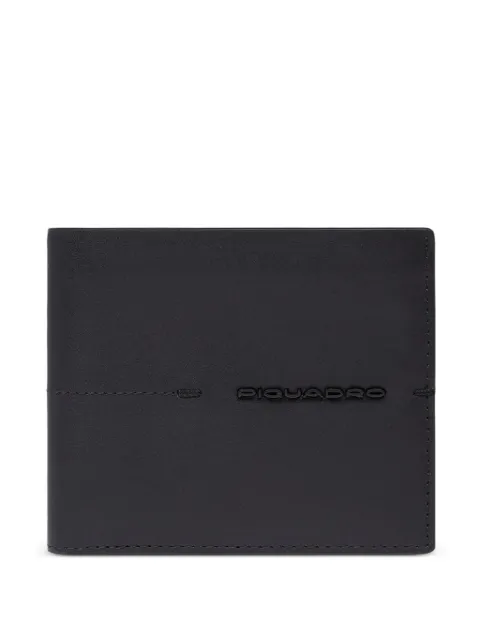 PIQUADRO logo-plaque leather wallet Black PU4188W135RN