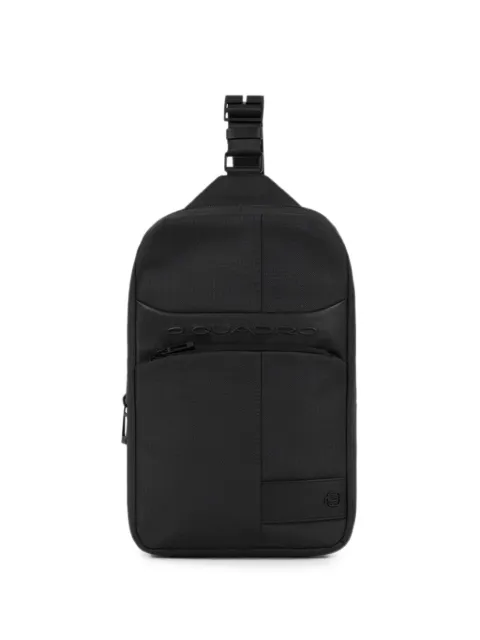 PIQUADRO logo-embossed zip-fastening backpack Black CA5751W129NE