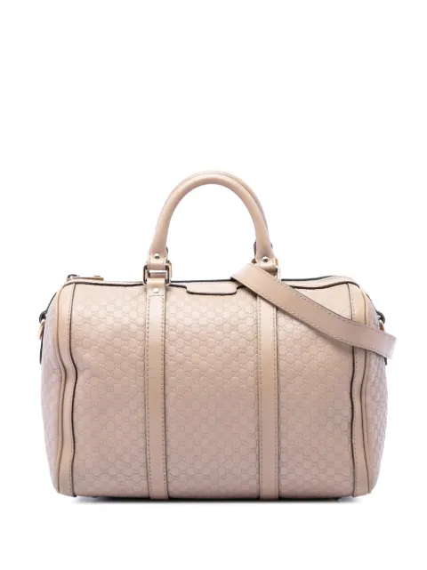 Gucci Pre-Owned 2016-2026 Medium Microguccissima Joy Boston Bag satchel Brown XVZ0CY7QJ8A00W0A