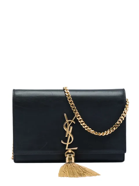 Saint Laurent Pre-Owned 2016 Small Smooth Calfskin Monogram Kate Tassel crossbody bag Black IXDV1JXRYIA9PV1N