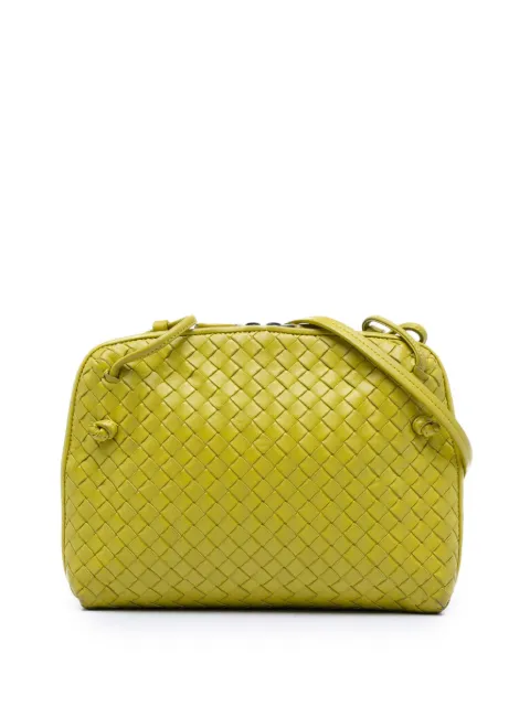 Bottega Veneta Pre-Owned 2012-2026 Nappa Intrecciato Nodini crossbody bag Yellow 45WM0UDT2BLM5DKP