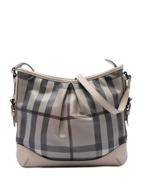 Burberry Pre-Owned 2000-2017 Smoke Check Coated Canvas Hartham crossbody bag Grey 3EV3R09DX427NSOJ