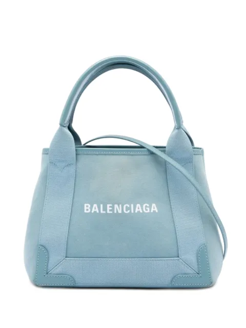 Balenciaga Pre-Owned 2021 Canvas Navy Cabas XS satchel Blue 1YAORZN9YVHIO0B3