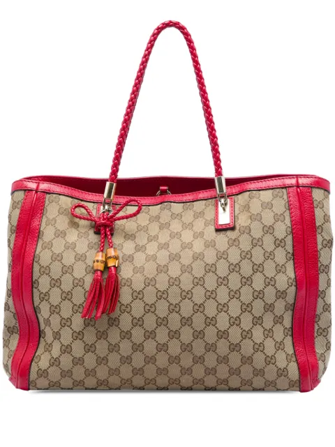 Gucci Pre-Owned 2016-2026 GG Canvas Bella tote bag Red 1JLJ14MJ78J2B2HS