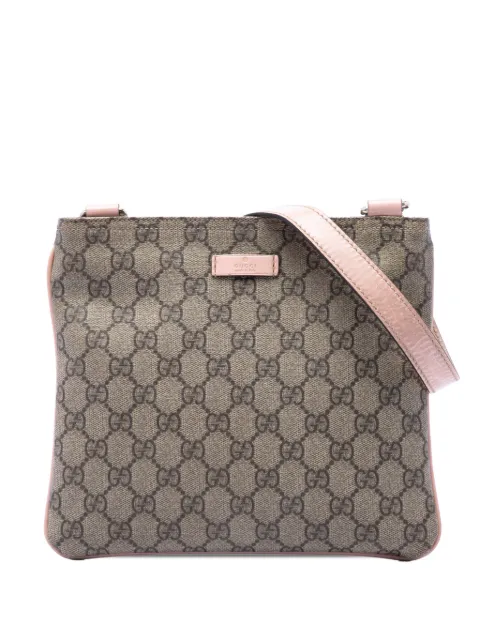 Gucci Pre-Owned 2016-2026 GG Supreme crossbody bag Neutrals 07BQS8GDHO12P6D0