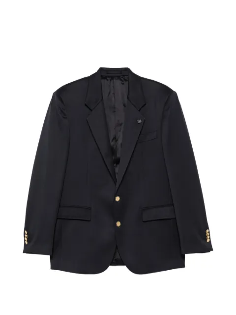 Lardini peak-lapels button-up jacket Blue AC6922EHACIF67442