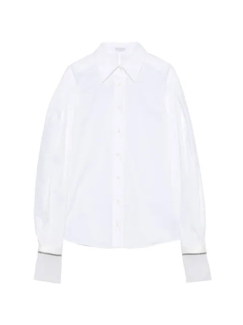 Brunello Cucinelli puff-sleeve button-down shirt White M0091M2M16C159