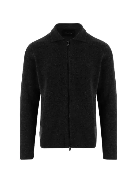 Tagliatore zip-up collared jacket Black KEIDPWI2614