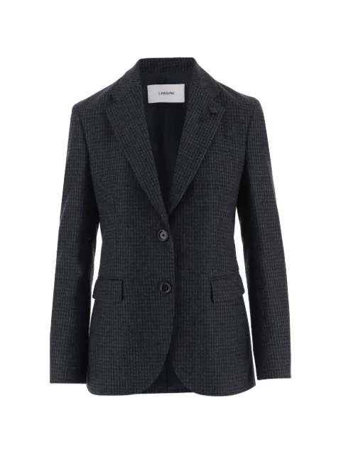 Lardini houndstooth-pattern single-breasted blazer Black G545310