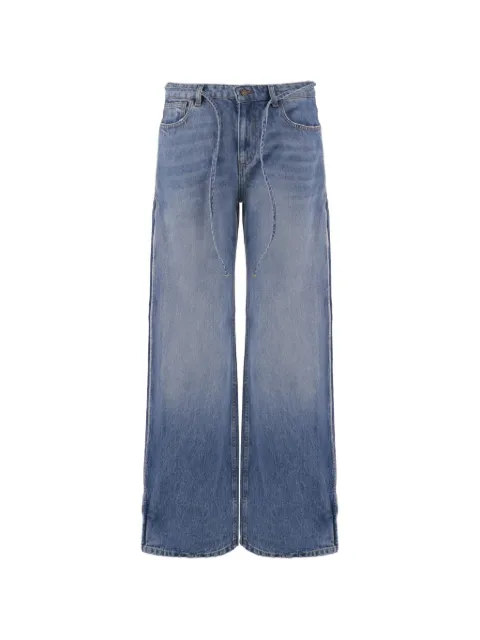 The Garment washed-effect tie-waist jeans Blue 22470718