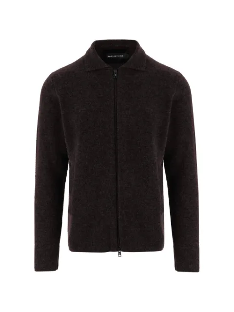 Tagliatore zip-up collared jacket Brown KEIDPWI2614